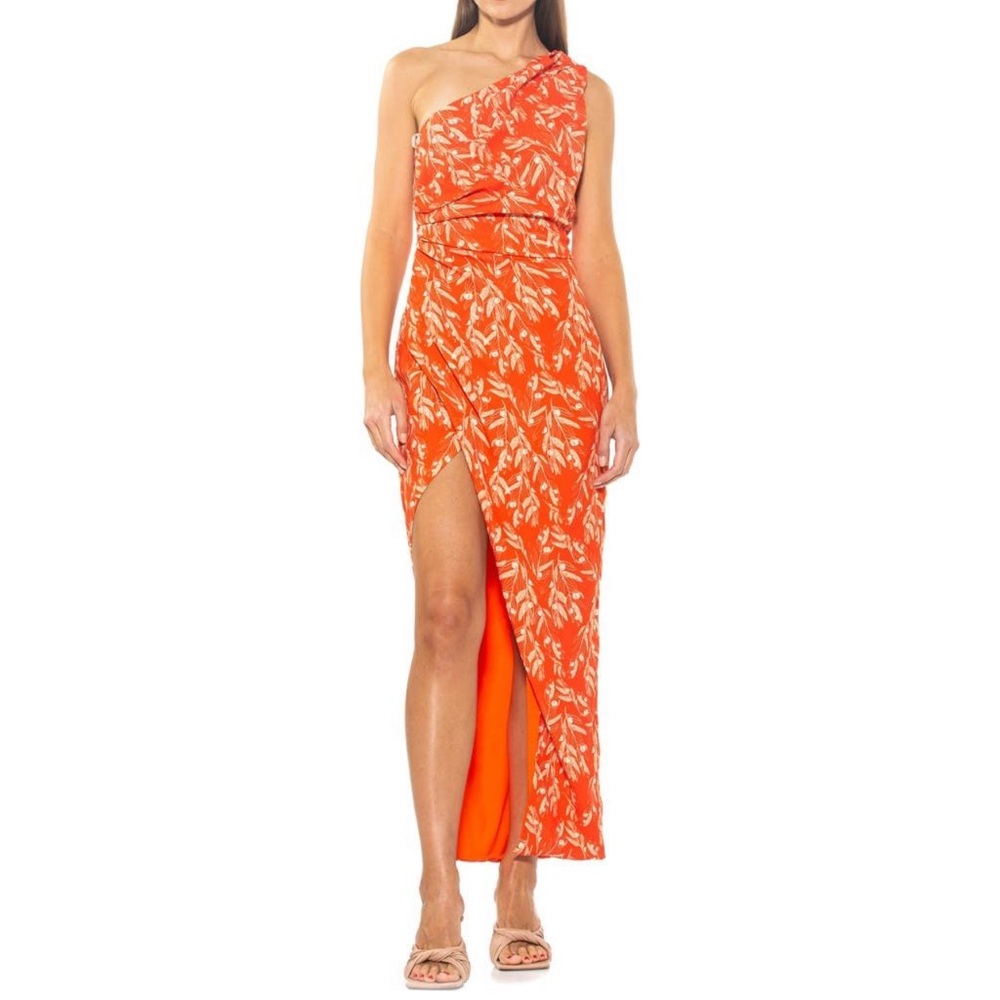 Alessi One Shoulder Patterned Maxi Dress
ALEXIA ADMOR